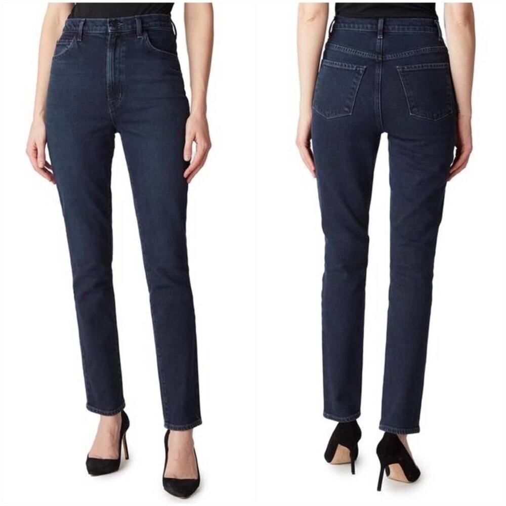 J Brand 1212 Runway High Rise Straight Jeans in Nocturne